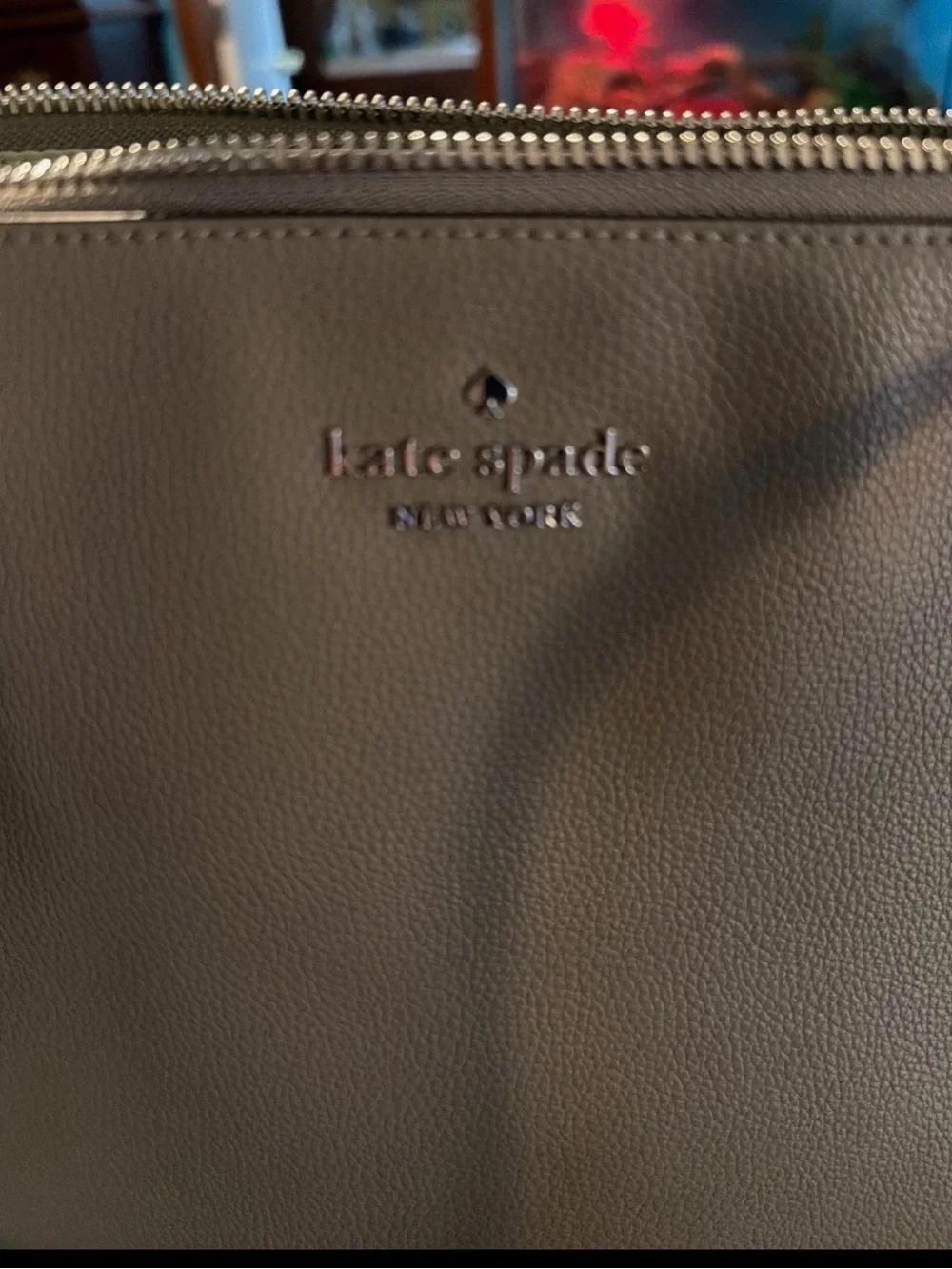 kate spade Pebbled Taupe Leather Tote